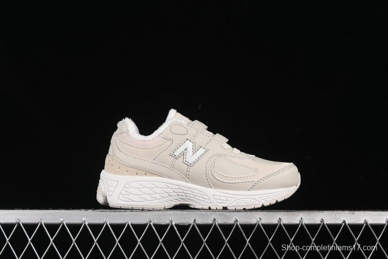 New Balance 2002R Series Hook and Loop Kids Shoes with Fleece Lining - PV2002TM