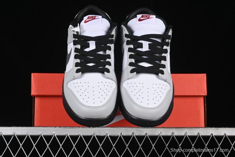 Nike Dunk Low "Glitter Swoosh" Light Silver SB Low-Top Casual Skate Shoes - HQ3462-191