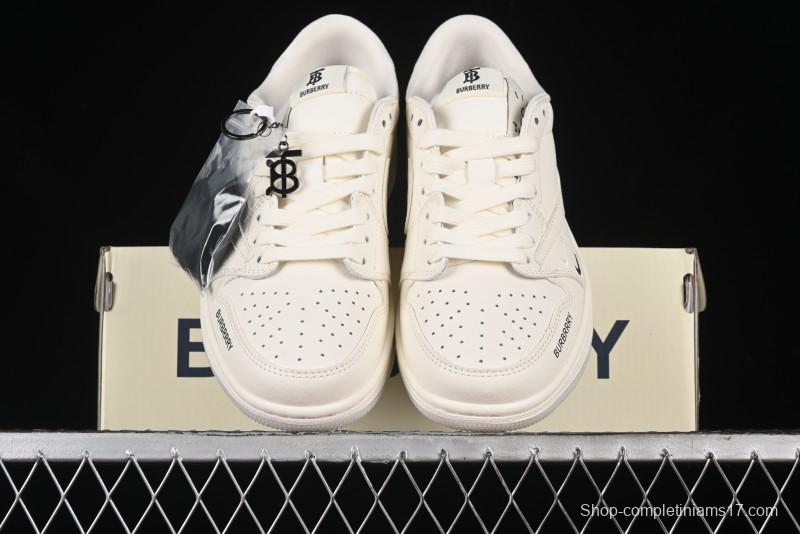 Nike Travis Scott x Fragment Design x Air Jordan 1 Low OG SP AJ1 Burberry Collaboration - BB6588-313