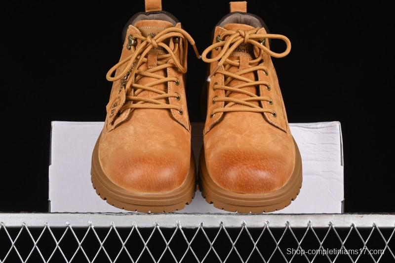 Timberland Outdoor Mid-Top Casual Martin Boots with Premium Italian Suede Leather - TB10059YELLOW