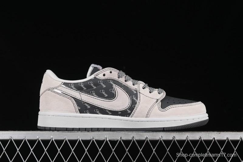 Nike Travis Scott x Fragment Design x Air Jordan 1 Low OG SP AJ1 Retro Sneakers - XZ3398-002
