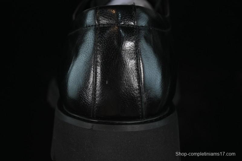 Ecco Block Brogue Business Derby Round Toe Genuine Leather Dress Shoes - 63667201001