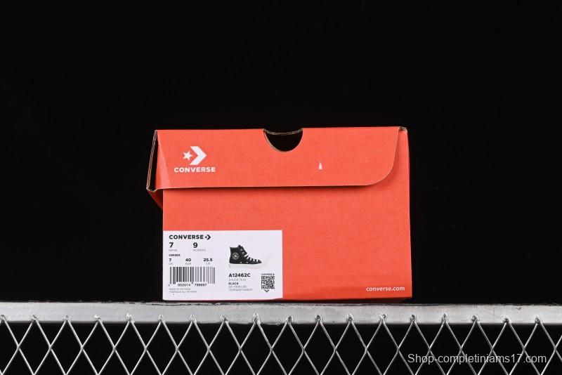 Converse Chuck 1970s High-Top Sneakers with Gold Star Accents and Classic Black & White Design - A12462C