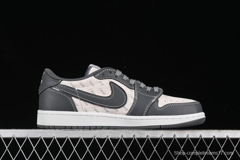 Nike Travis Scott x Fragment Design x Air Jordan 1 Low OG SP AJ1 Retro Sneakers - XZ3398-003