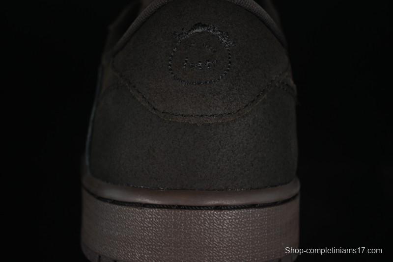 Nike Travis Scott x Air Jordan 1 Low OG AJ1 Collaboration Reverse Swoosh Sneakers - DM7866-202