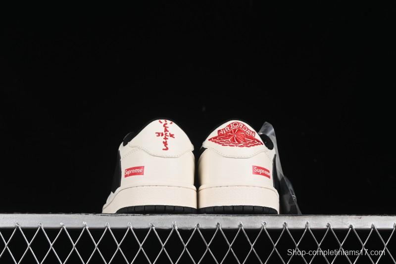Nike Travis Scott x Fragment Design x Air Jordan 1 Low OG SP AJ1 Supreme Collaboration - LJ5188-023