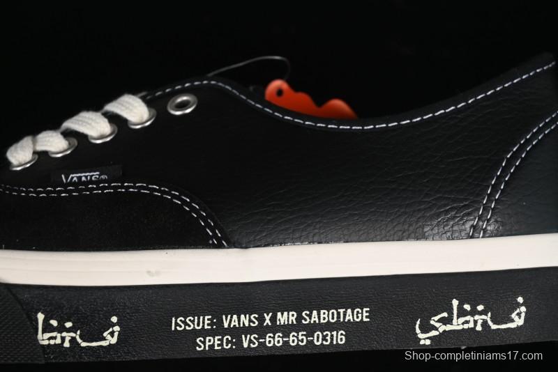 Vans Authentic Low-Top Canvas Sneakers with Vulcanized Sole - VN000BW5BPR