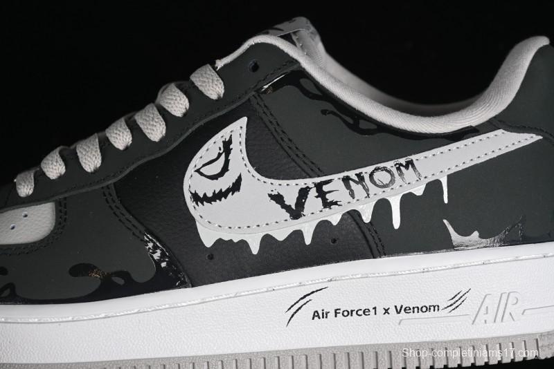 Nike Air Force 1 '07 Low "Venom Ⅱ" Marvel Series Casual Sneakers - CW6718-777