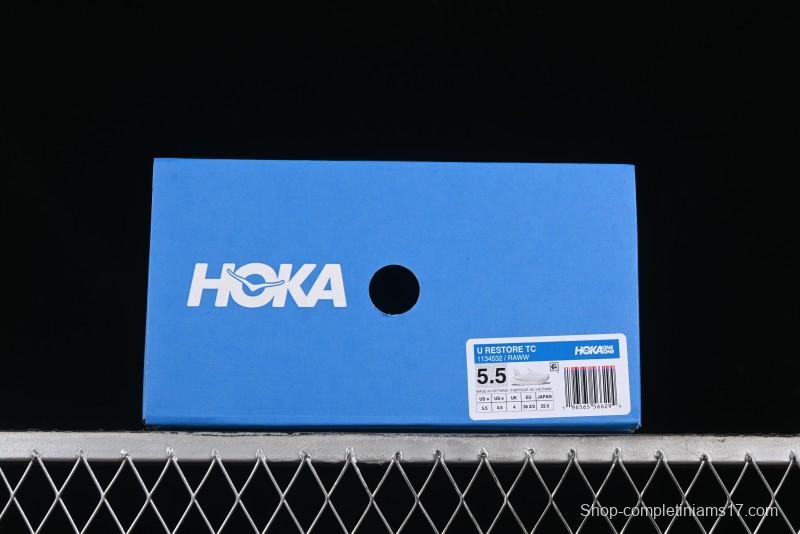 HOKA ONE ONE Restore Tc Classic Versatile Comfortable Cushioned Anti-Slip Low-Top Running Shoes - 1134532 RAWW