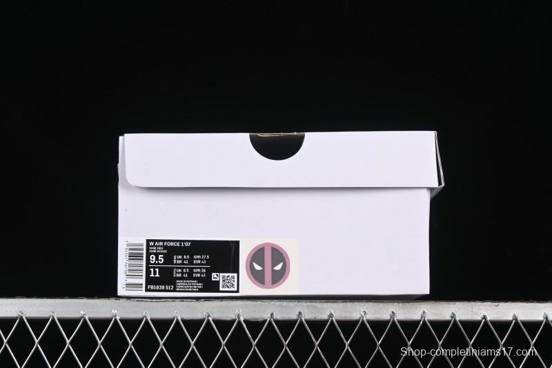Nike Air Force 1'07 Low "Deadpool" Marvel Series Deadpool Casual Sneakers - FB1839-512
