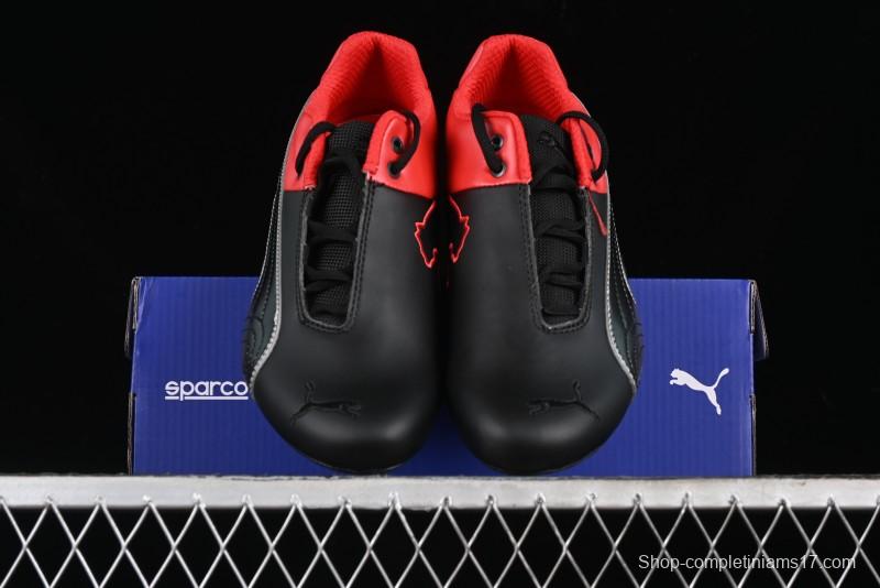 Puma Sparco Future Round Toe Lace-Up Low-Top Lifestyle Casual Shoes in Leather and Fabric - 307889-03