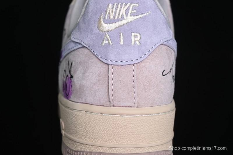 Nike Air Force 1 '07 Low Purple Taro Demon Casual Sneakers - ZB2121-301