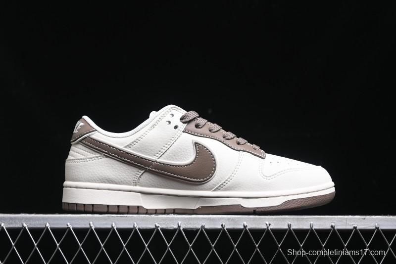 Nike SB Dunk Low Stone Island Supreme Collaboration - Beige Brown Sole Anniversary High-End Custom Low-Top Casual Sneakers - BB9866-008