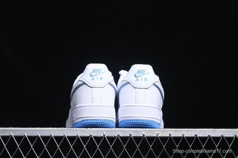 Nike Air Force 1 '07 Low Top-Grain Leather Casual Sneakers with Full-Length Air Cushion - DV0788-101