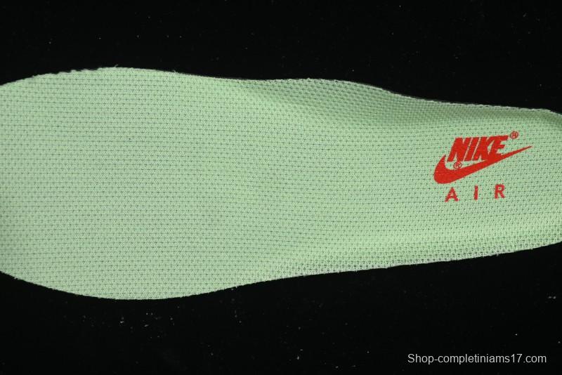 Nike Air Force 1 '07 Low Gucci Stone Island Collaboration - Grey Green Pigskin Lace-Up Casual Sneakers - DF0188-010