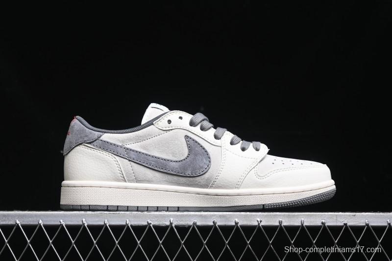 Nike Travis Scott x Fragment Design x Air Jordan 1 Low OG SP AJ1 Retro Sneakers - XZ6868-001