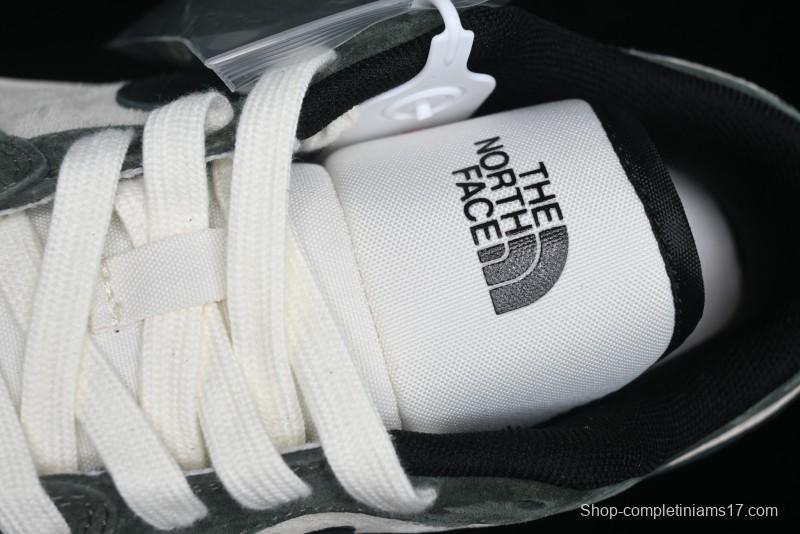 Nike Air Jordan 1 Low AJ1 The North Face Collaboration - Custom Premium Pigskin Dark Green Retro Basketball Shoes - DM9188-004