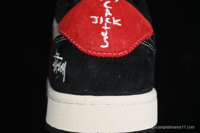 Nike Travis Scott x Fragment Design x Air Jordan 1 Low OG SP AJ1 Sneakers - SJ2068-133