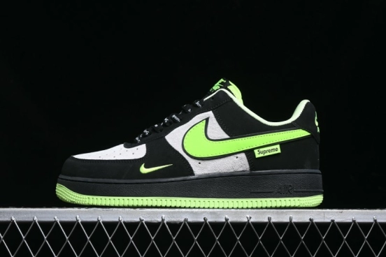 Nike Air Force 1 '07 Low Supreme Collaboration - Night Glow Low-Top Casual Sneakers - DF0188-009