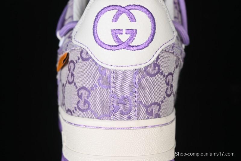 Nike Air Force 1 '07 Low x Gucci Pink Lace-Up Casual Sneakers - BD7700-022