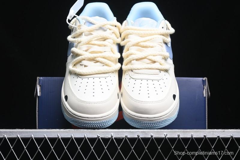 Nike Air Force 1 '07 Low Milk Pig Casual Lace-Up Sneakers - BD7701-110