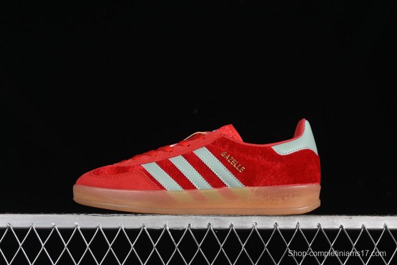 Adidas Originals Gazelle Indoor Sneakers with Thick Sole for Casual Wear Non-Slip耐磨 Low-Top Board Shoes - IG6786