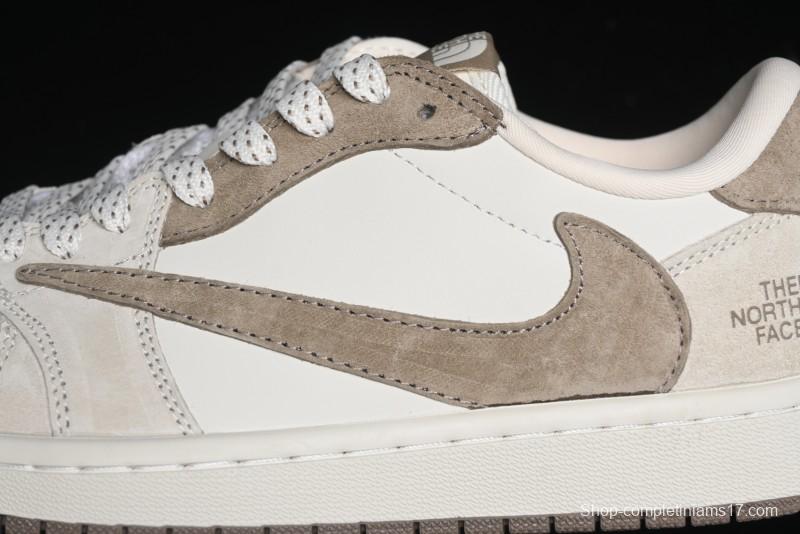 Nike Travis Scott x Fragment Design x Air Jordan 1 Low OG SP AJ1 Retro Sneakers - AG3702-801