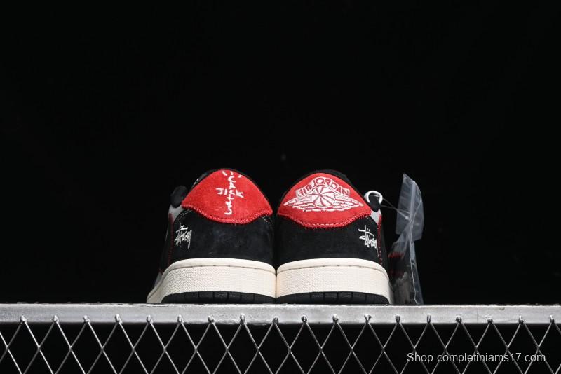 Nike Travis Scott x Fragment Design x Air Jordan 1 Low OG SP AJ1 Sneakers - SJ2068-133