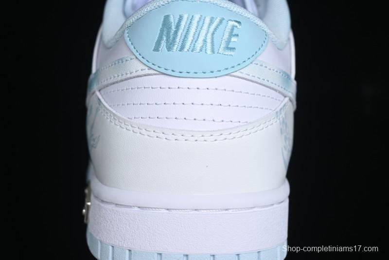 Nike Dunk Low Year of the Dragon Limited Edition Imperial Blue and White Porcelain Low-Top Casual Sneakers - DV0833-104