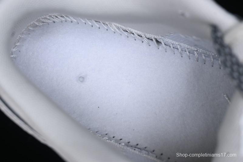 Nike Air Jordan 1 Low Stussy Collaboration - Grey Pigskin Black Base Retro Basketball Shoes - XX3318-968