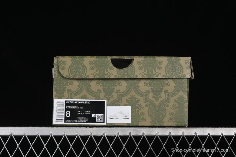 Nike SB Dunk Low Gucci Collaboration - Smoke Green Anniversary High-End Custom Low-Top Casual Skate Shoes - XX2025-389