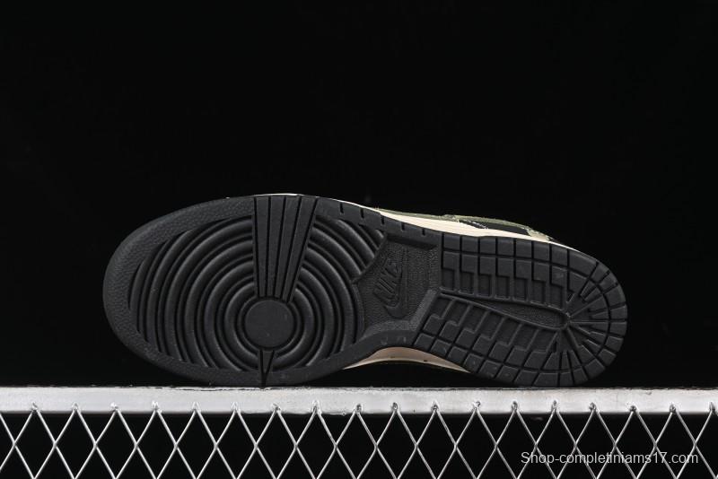 Nike SB Dunk Low Bape Collaboration - Patchwork Camouflage Anniversary Custom Low-Top Casual Sneakers - CH6336-229