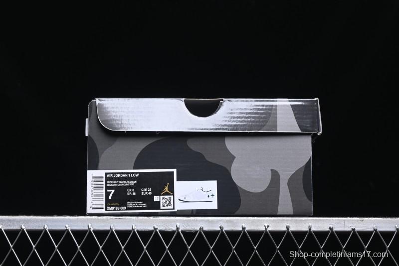 Nike Air Jordan 1 Low AJ1 Bape Collaboration - Full Pig Eight Green Grey Retro Basketball Shoes - DM9188-009