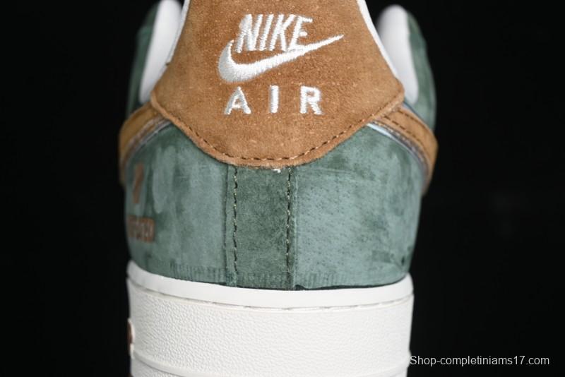 Nike Air Force 1 '07 Low UN Collaboration - Moss Green Low-Top Casual Sneakers - KK1988-022