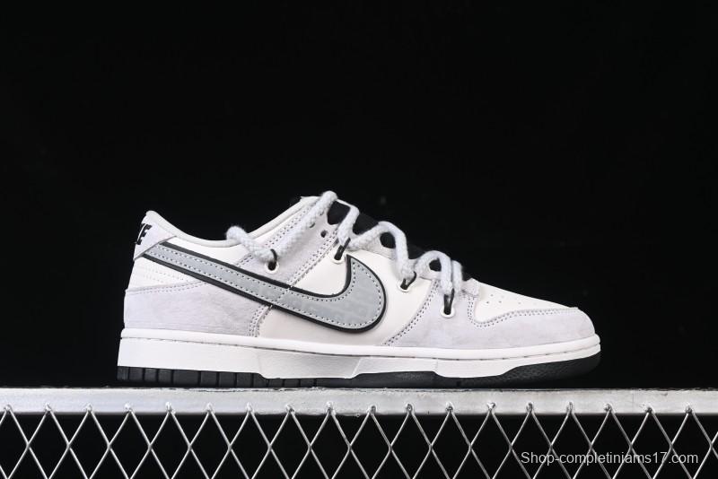 Nike SB Dunk Low The North Face x CDG Collaboration Anniversary Edition Customized Low-Top Skateboarding Shoes - XX3168-307