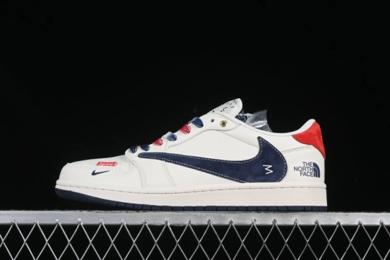 Nike Travis Scott x Fragment Design x Air Jordan 1 Low OG SP AJ1 Low Top Casual Sneakers - FC1688-211