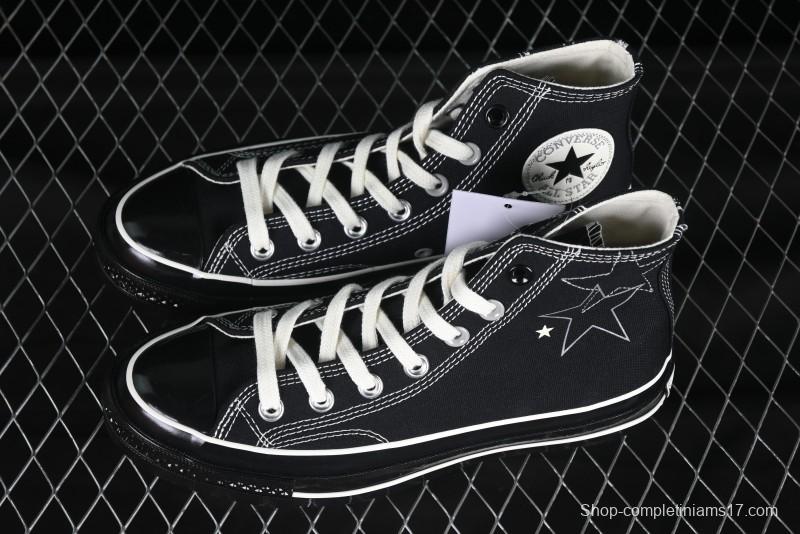 Converse Chuck 1970s High Top Canvas Sneakers with Star Stitch Design - A15743C
