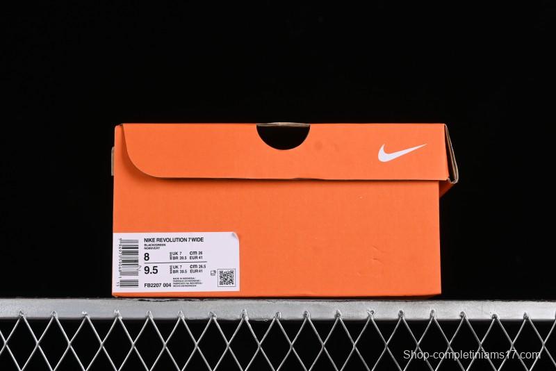 Nike Revolution 7 Wide Running Shoes with Breathable Mesh and Durable Cushioning - FB2207-004