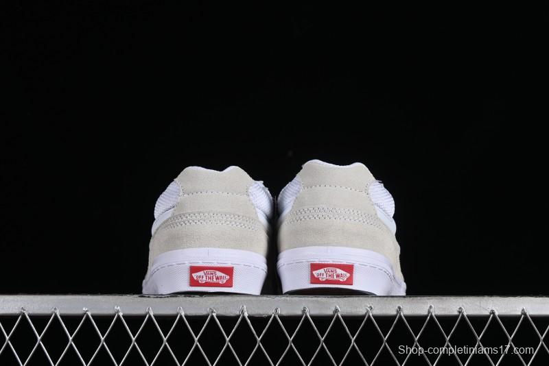 Vans Caldrone Chunky Retro Sneakers in White with Enhanced Cushioning - VN0007P9WHT