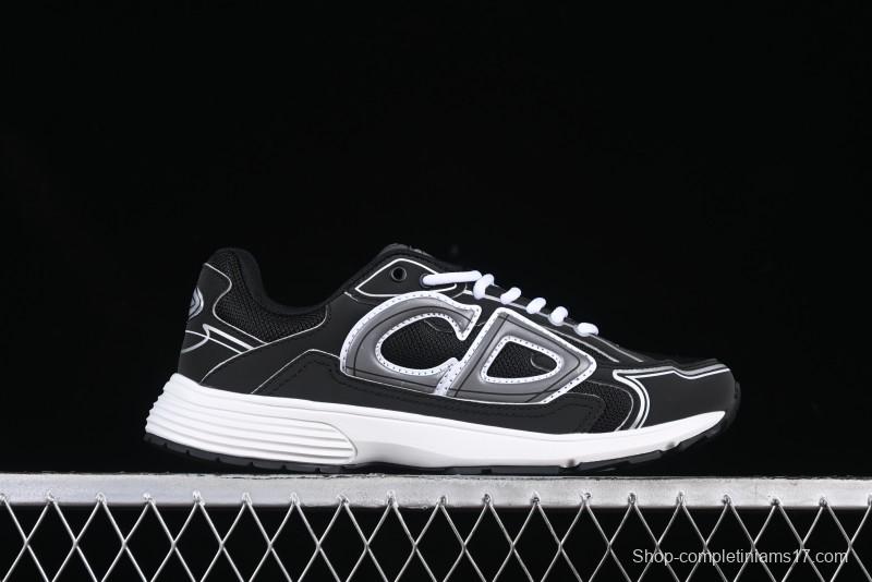 Dior B30 Sneakers with Reflective CD30 Logo and Lightweight Rubber Sole - CD30