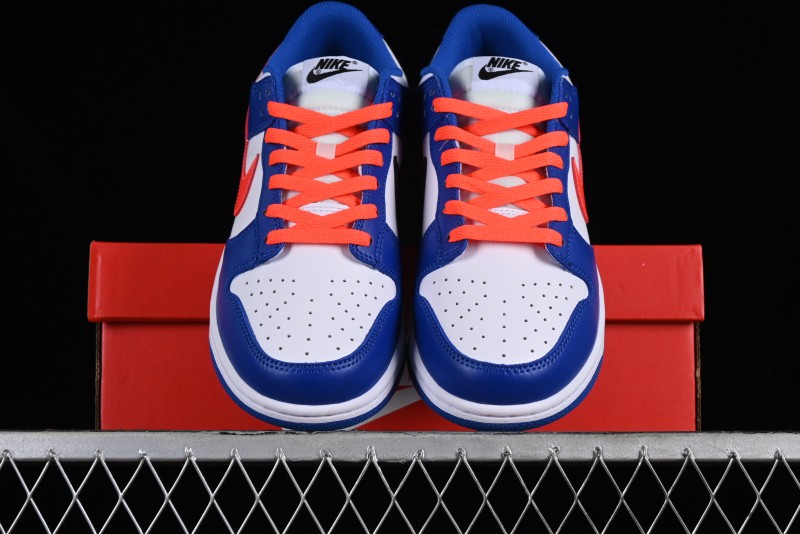 Nike Dunk Low SB Casual Skate Shoes in White Blue Red - CW1590-104