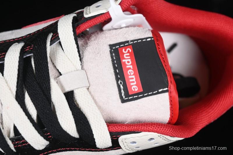 Nike SB Dunk Low Supreme Year of the Snake Limited Edition Red Black Snake Print Anniversary Custom Low-Top Casual Skate Shoes - XS1086-014