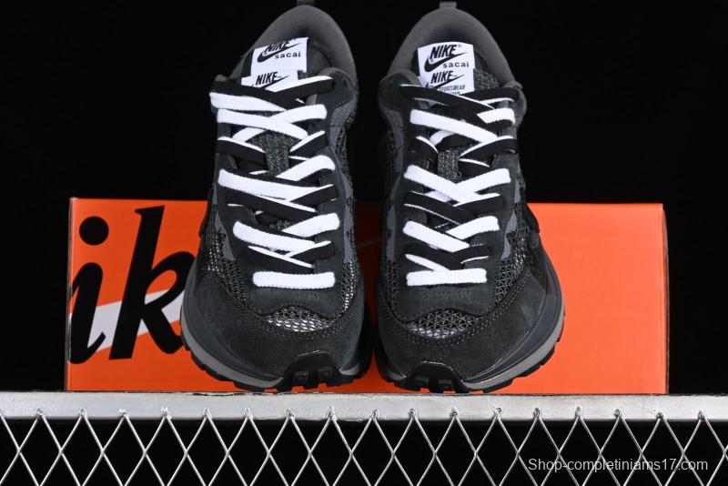 Nike Sacai VaporWaffle 3.0 Deconstructed Sneakers with Overlapping Swoosh and Double Tongue - CV1363-105