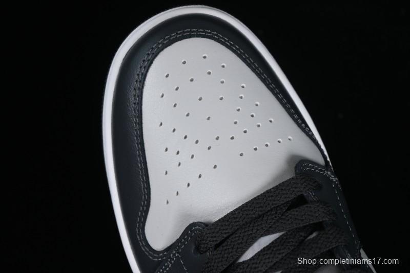 Nike Air Jordan 1 Low AJ1 Black Grey Blue Hook Basketball Shoes - DC0774-040