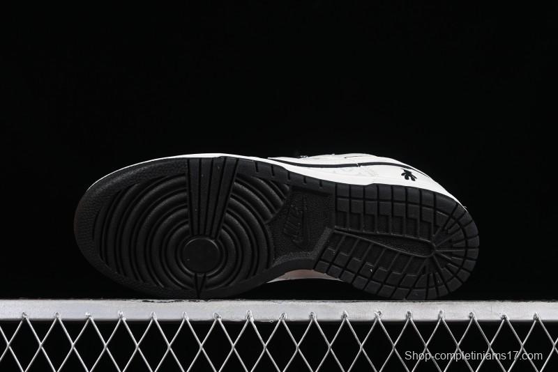 Nike SB Dunk Low LV Collaboration - Beige Black Violent Bear Anniversary High-End Custom Low-Top Casual Skate Shoes - SJ2068-239