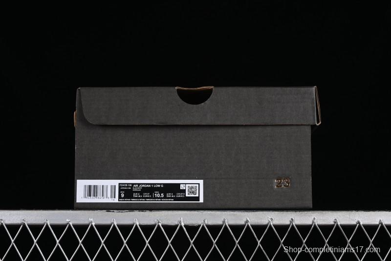 Nike Air Jordan 1 Low Golf AJ1 Retro Golf Shoes with Laser Patent Leather and Double Hook Design - FZ4159-100