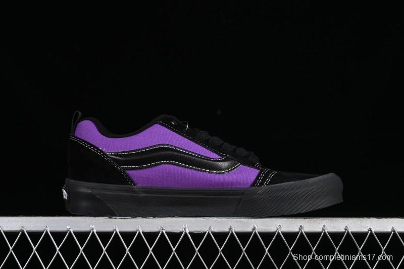 Vans Classics Knu Skool Black Purple Slip-On Shoes - VN0009QCSWE