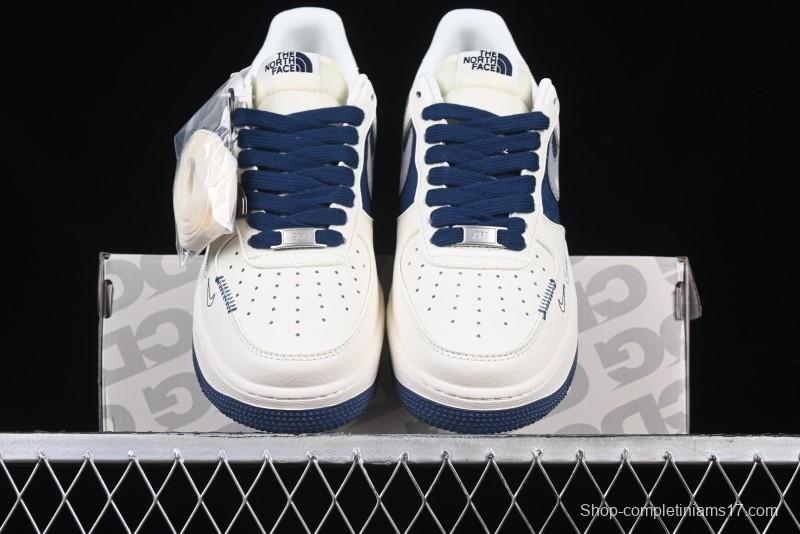 Nike Air Force 1 '07 Low The North Face Collaboration Off-White Blue Diamond Casual Sneakers - DM6688-001