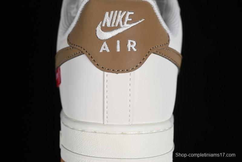 Supreme x Nike Air Force 1 '07 Low Skateboarding Shoes - Coffee Brown - HD1968-019