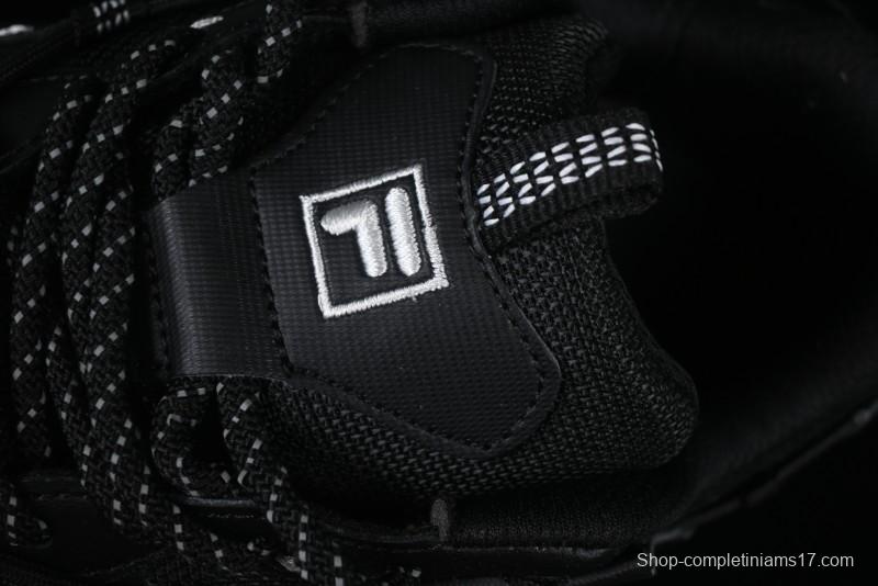 Fila Fusion Retro Mars Running Shoes with Lace-Up Design and Cushioned Sole - F12W422103FBK